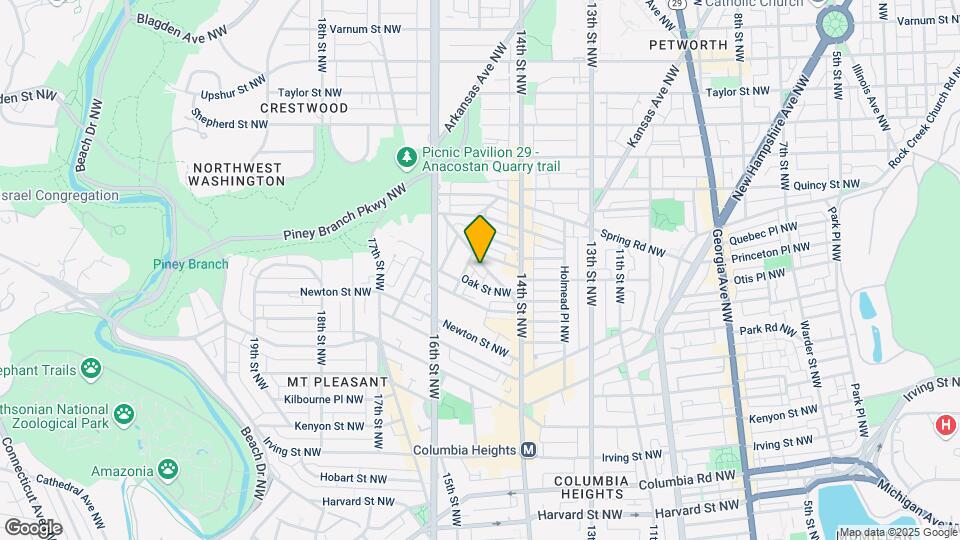1456 Ogden St NW Map and Location Details