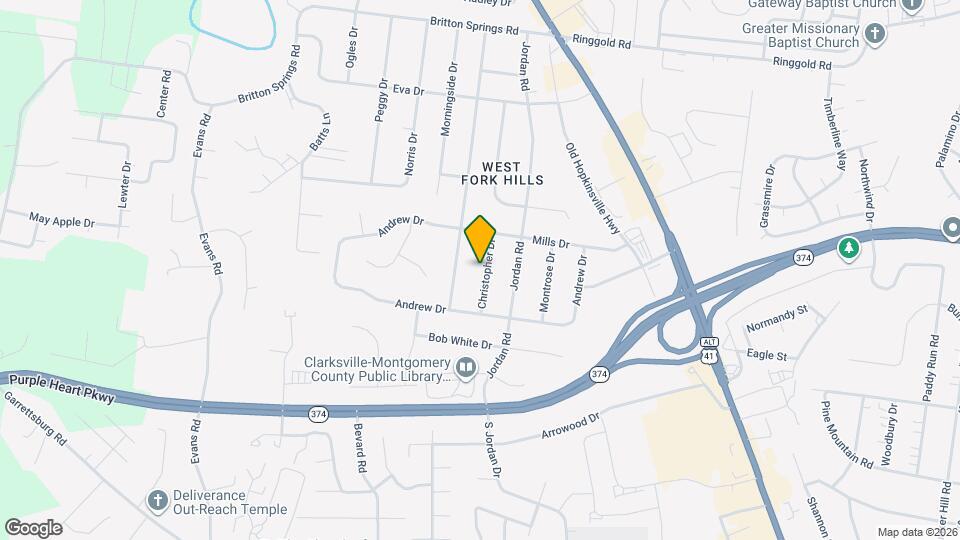 409 Christopher Dr Map and Location Details