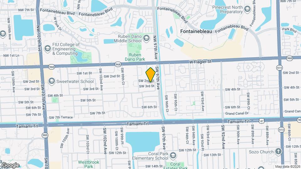 9741 SW 3rd St Map and Location Details
