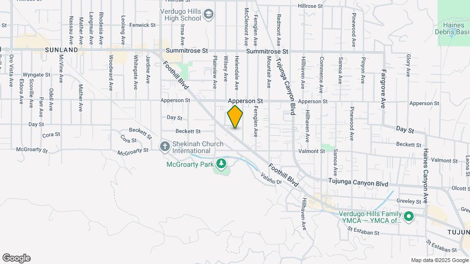 7529 Foothill Blvd Map and Location Details