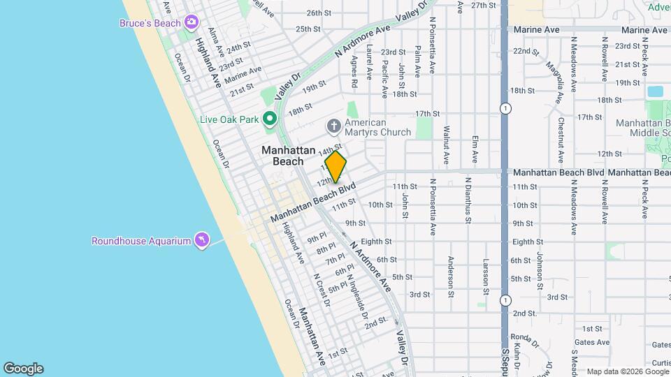 613 Manhattan Beach Blvd, Unit A Map and Location Details