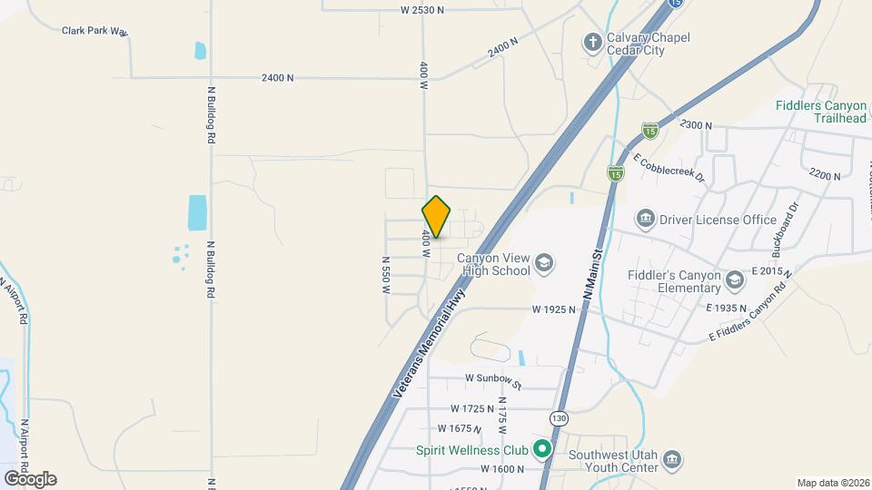 384 W 2050 N Map and Location Details