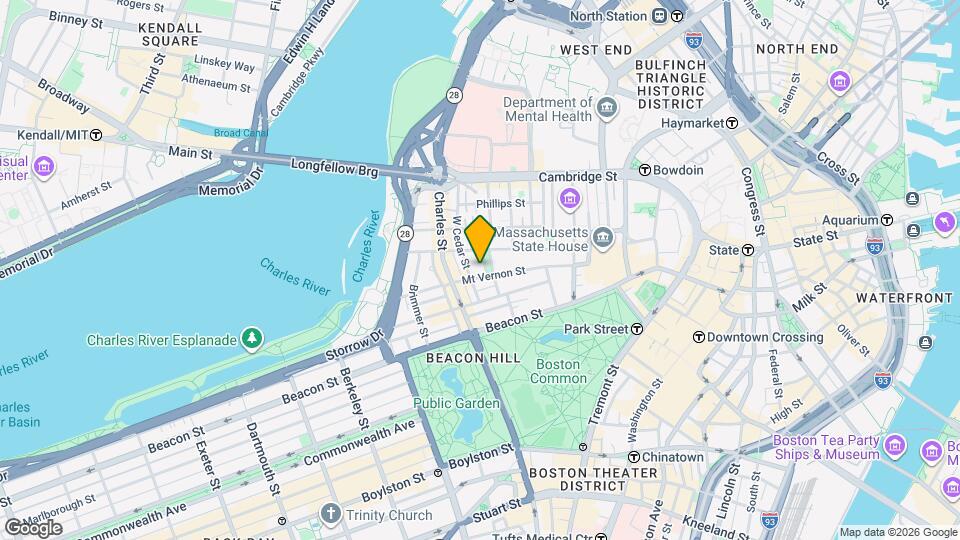 8 Louisburg Sq, Unit BF Mapa y Detalles de la Ubicación