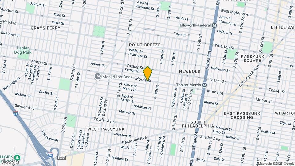 1713 S 19th St, Unit 1 Map and Location Details