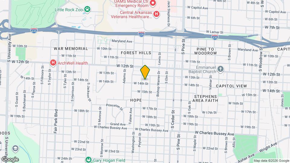 4314 W 14th St Map and Location Details