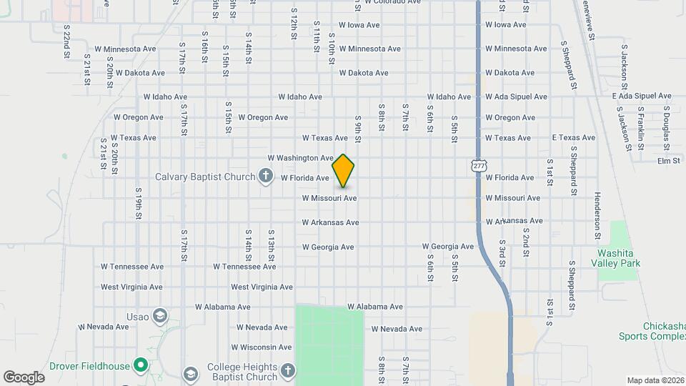 1127 S 10th St, Unit 3CD Map and Location Details