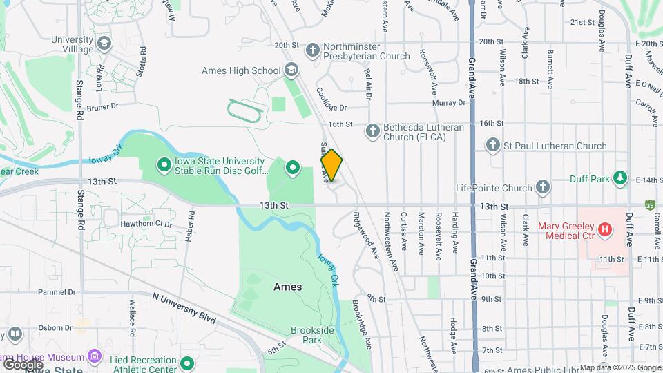 1415 Crescent St Map and Location Details