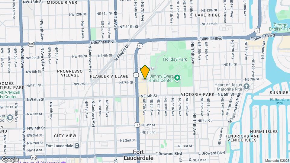 701 NE 7th Ave, Unit B Map and Location Details