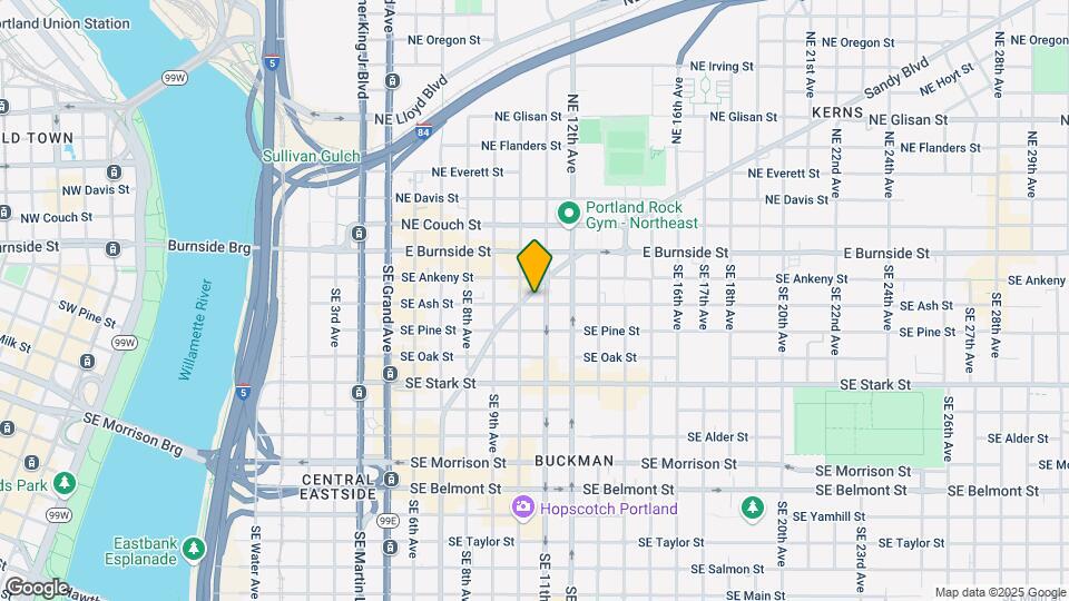 1025 SE Ash St Map and Location Details