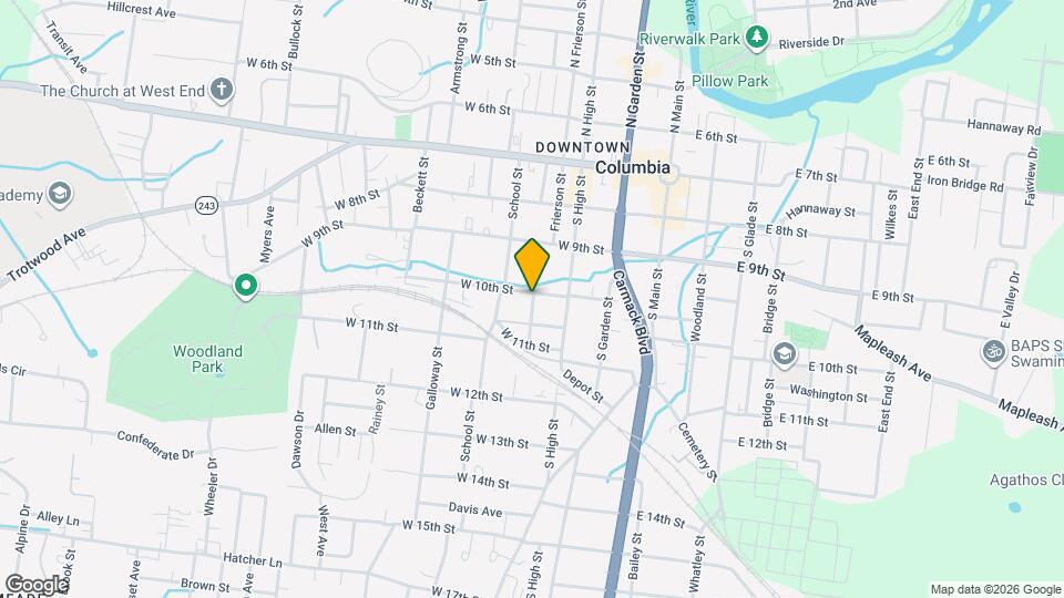 1106 Parker St Mapa y Detalles de la Ubicación