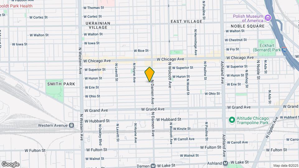 2008 W Erie St, Unit 2W Map and Location Details