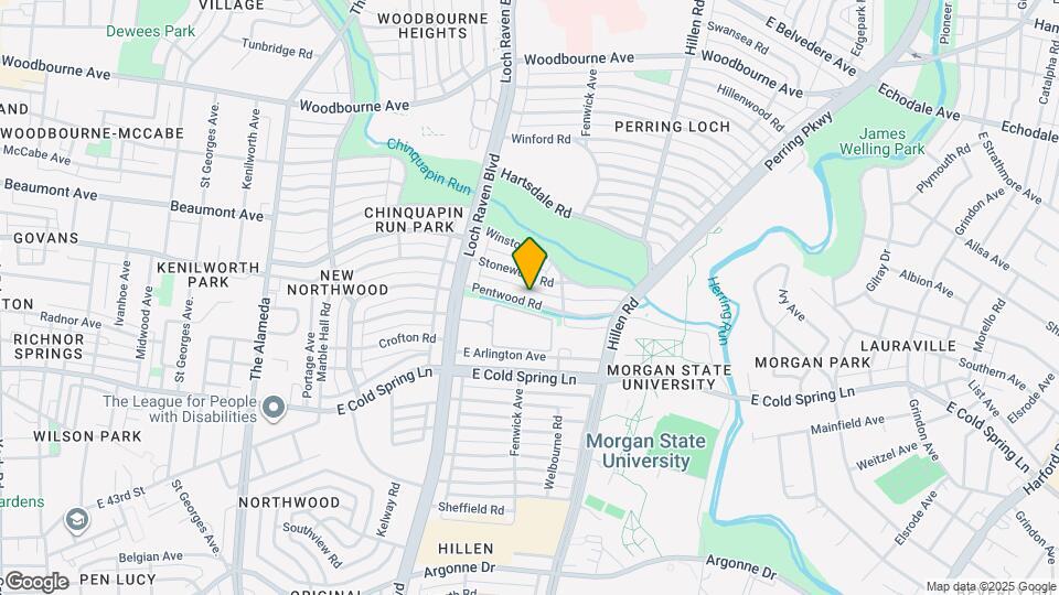 1554 Pentwood Rd Map and Location Details