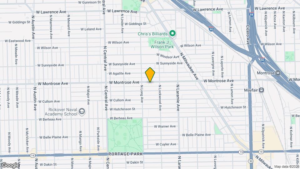5335 W Montrose Ave Map and Location Details