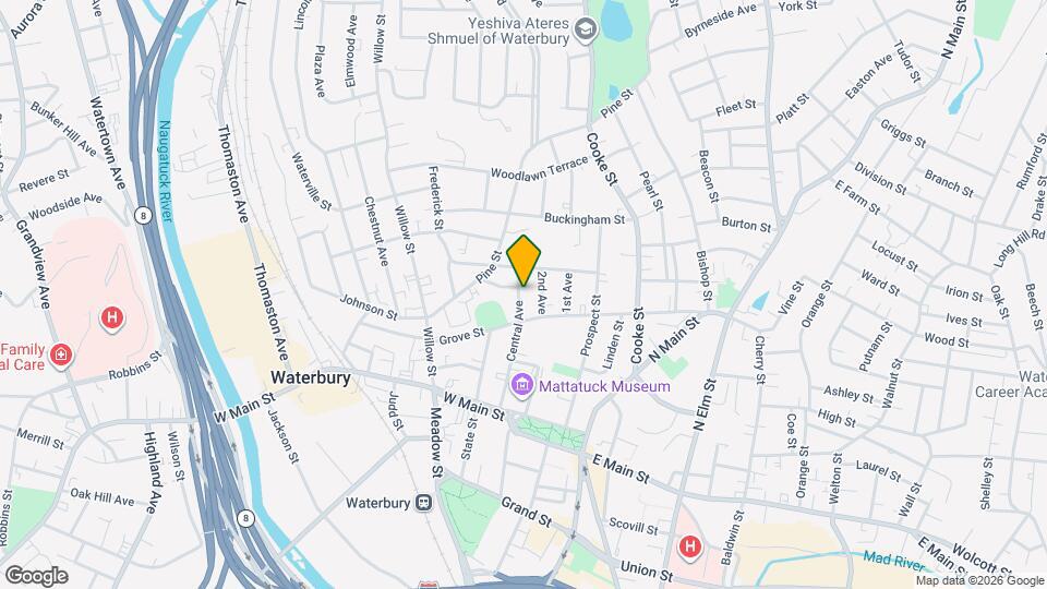 124 Central Ave Map and Location Details