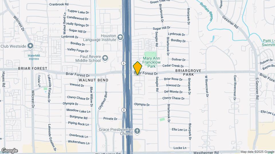 10363 Briar Forest Dr Mapa y Detalles de la Ubicación