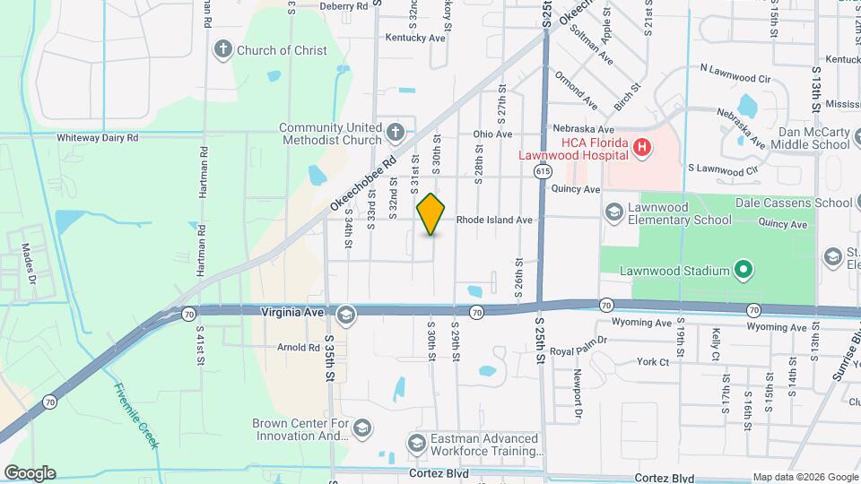 2001 S 30th St Map and Location Details