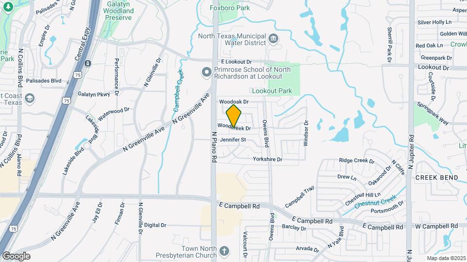 1412 Woodcreek Dr Mapa y Detalles de la Ubicación