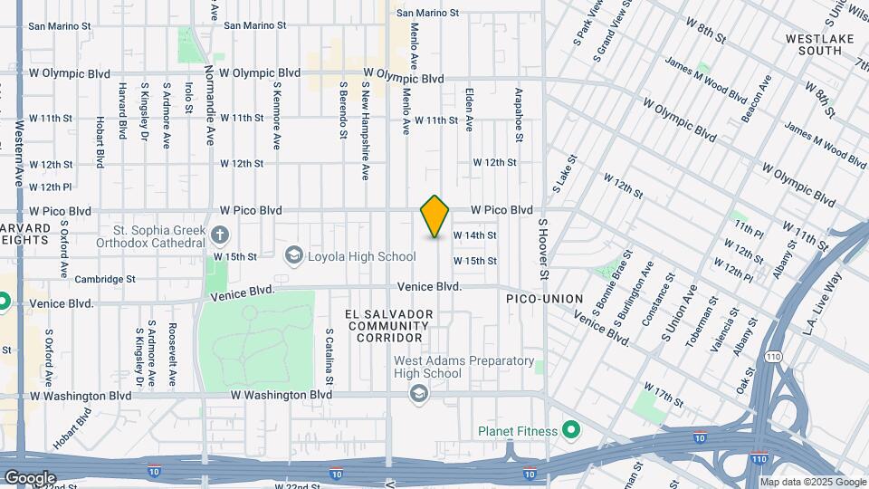1411 S Westmoreland Ave Map and Location Details