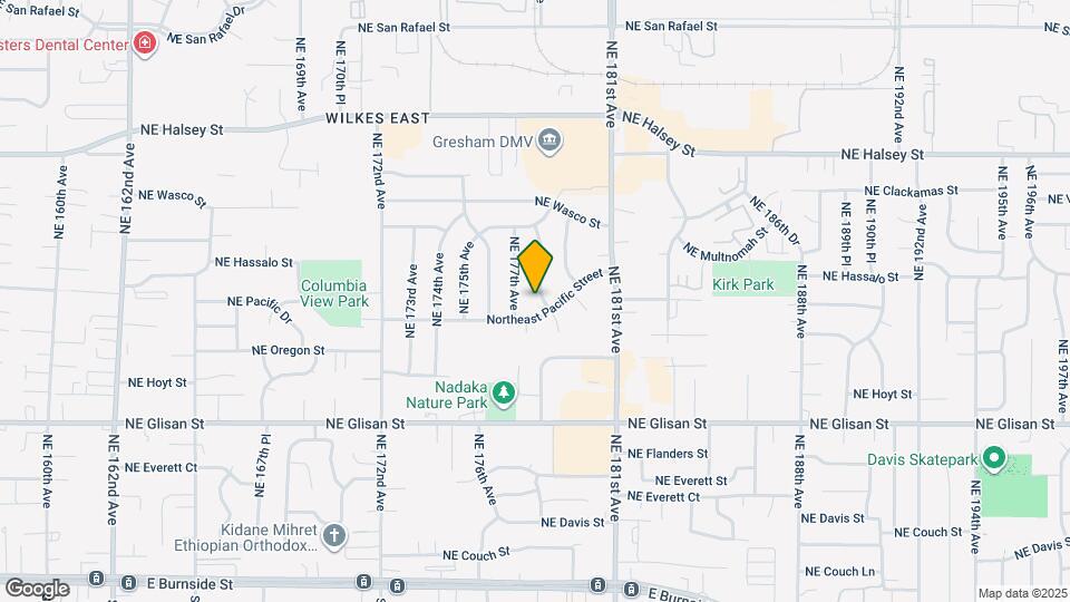 921 NE 178th Ave Map and Location Details