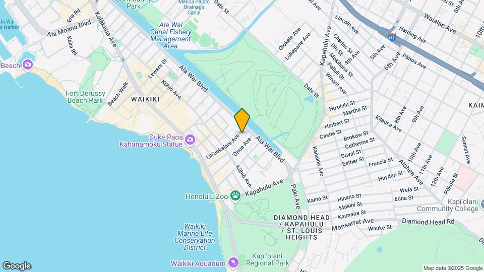 King Kalani Apartments Map and Location Details