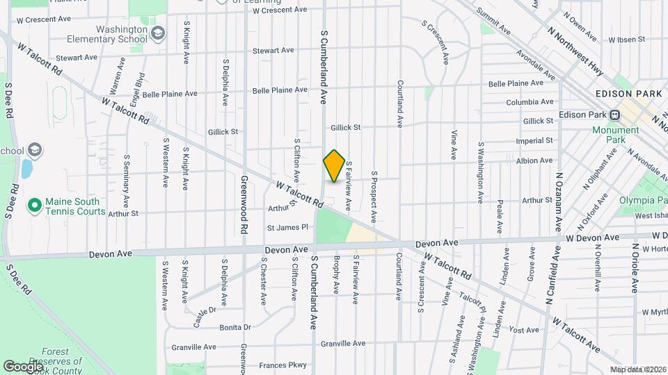 819 Albion Ave Map and Location Details