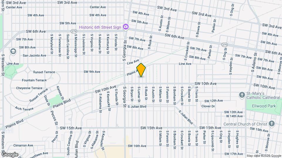 925 S Lamar St Map and Location Details
