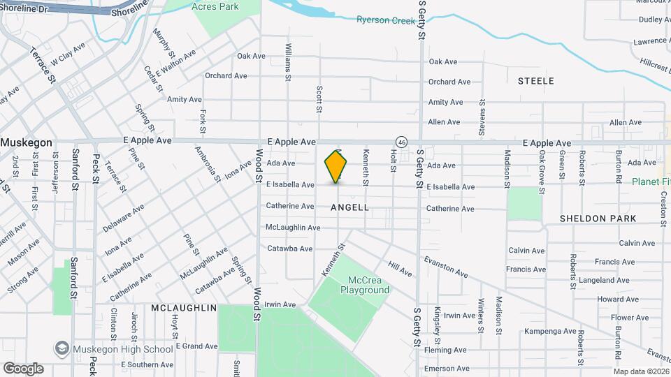 589 E Isabella Ave Map and Location Details