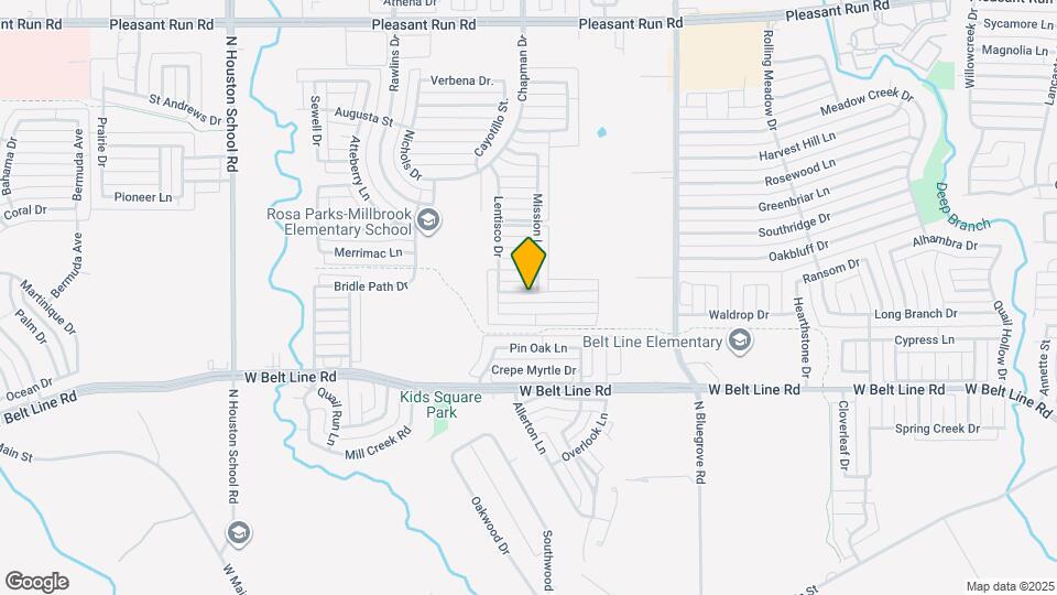 1922 Cross Oaks Dr Map and Location Details