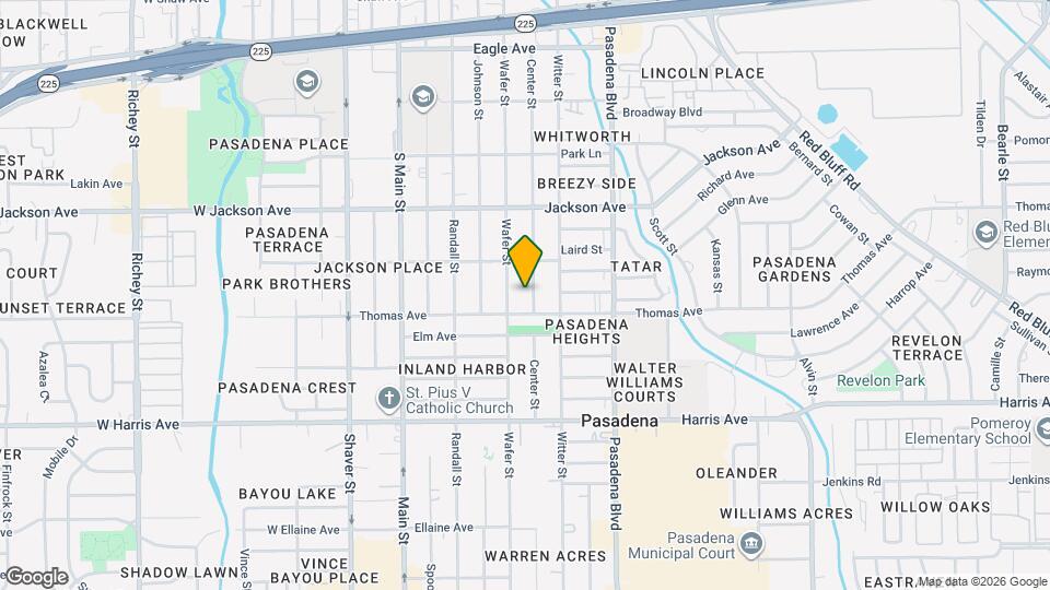 616 Center St Map and Location Details