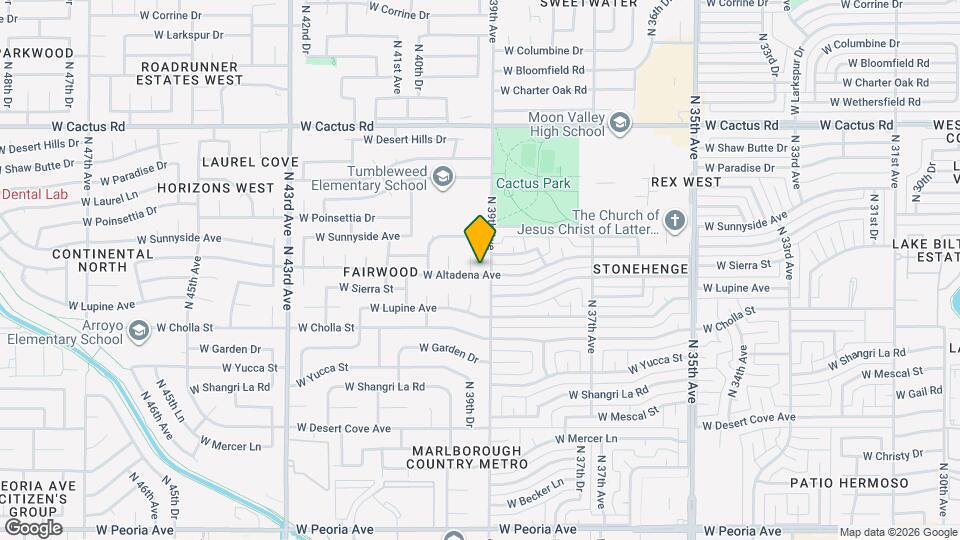 3910 W Altadena Ave Map and Location Details