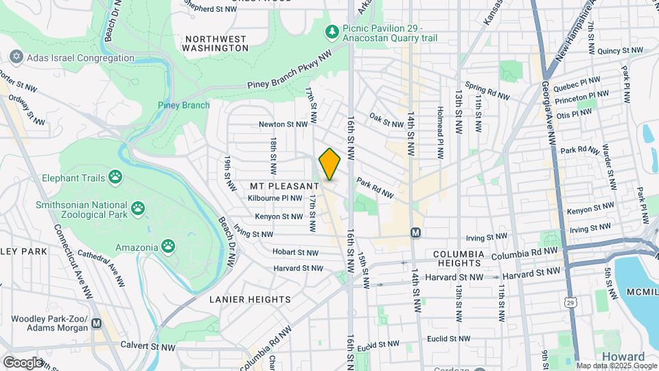 1651 Lamont St NW Map and Location Details
