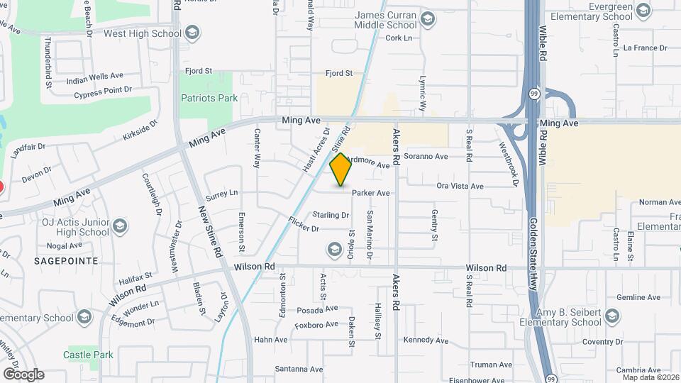 Parker Avenue Townhouse Apt Map and Location Details