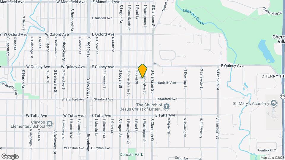 4389 S Washington St Map and Location Details