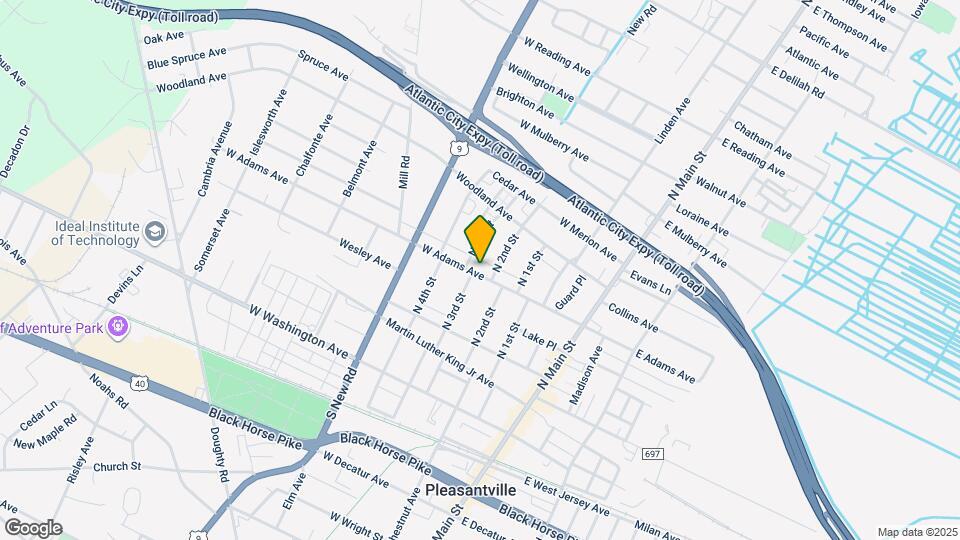 208 W Adams Ave Map and Location Details