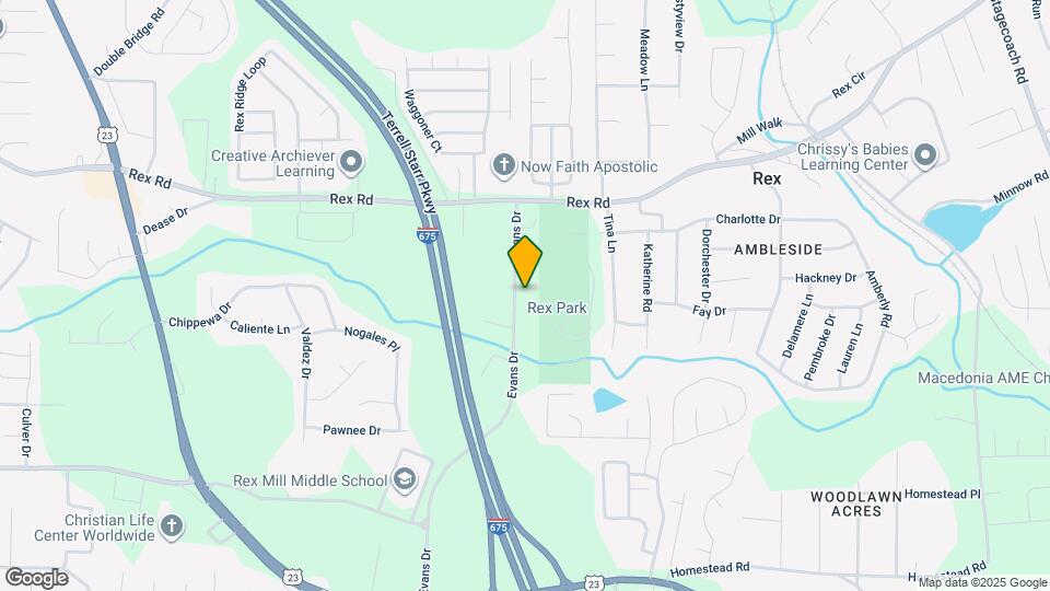 6116 Evans Dr Map and Location Details