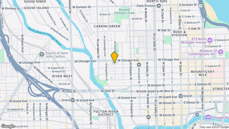 760 N Hudson Ave Map and Location Details