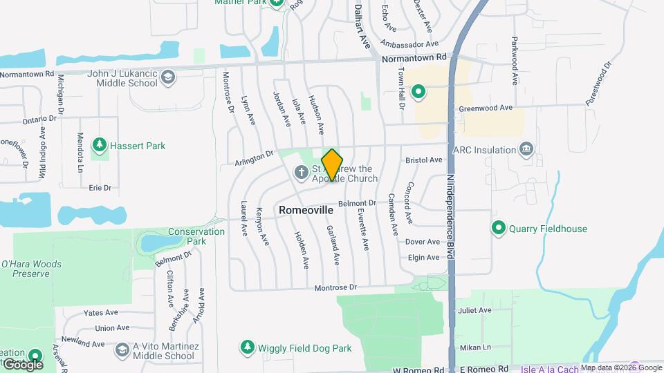 531 Glen Ave Map and Location Details