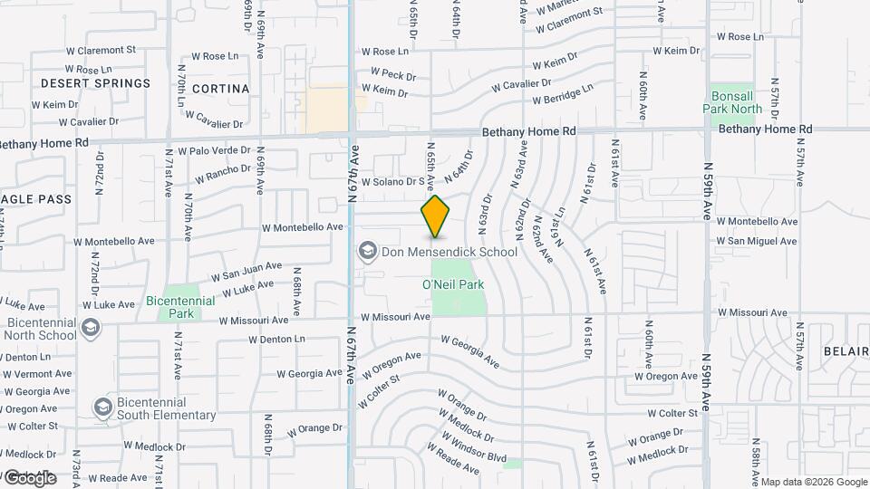 5611 N 65th Ave Map and Location Details