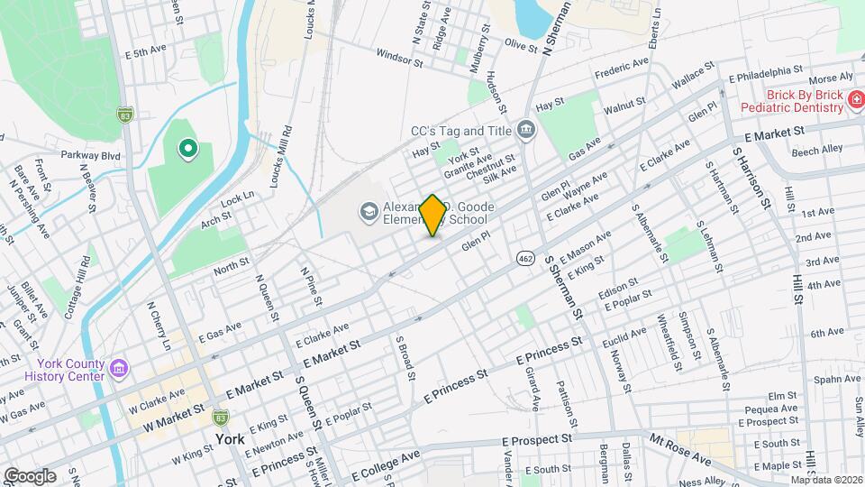 525 E Philadelphia St Map and Location Details