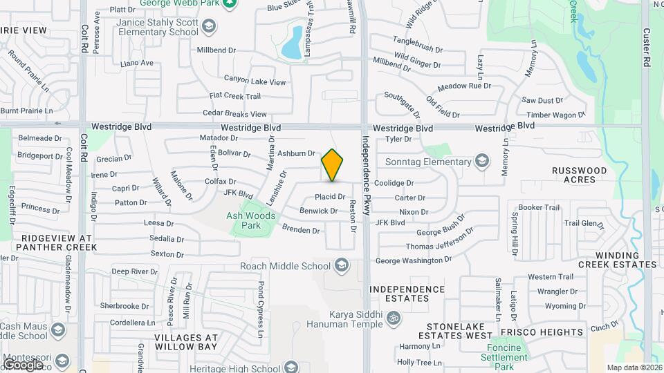 10133 Coolidge Dr Map and Location Details