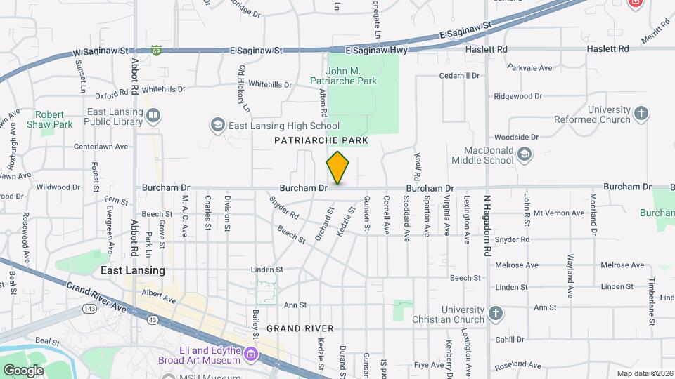 917 Burcham Dr Map and Location Details