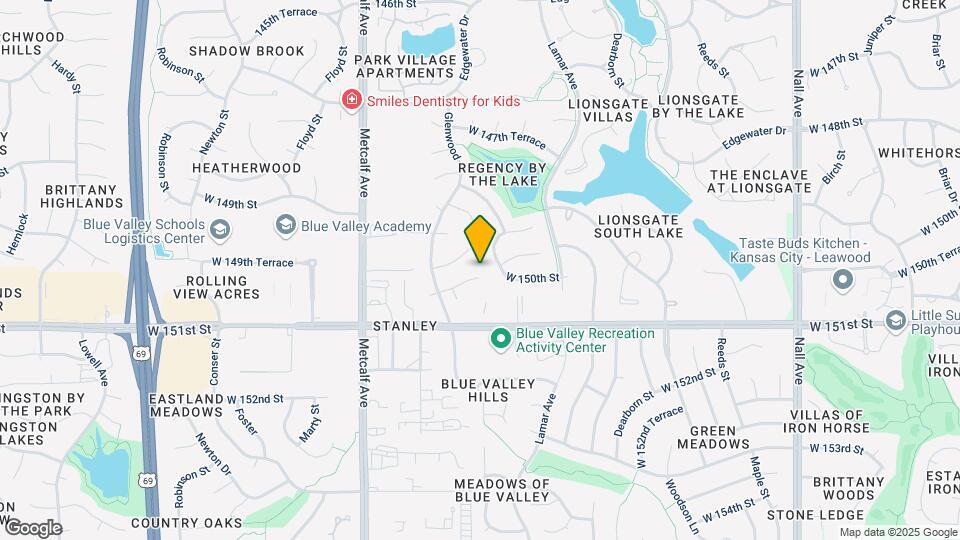 6612 W 150th St Map and Location Details