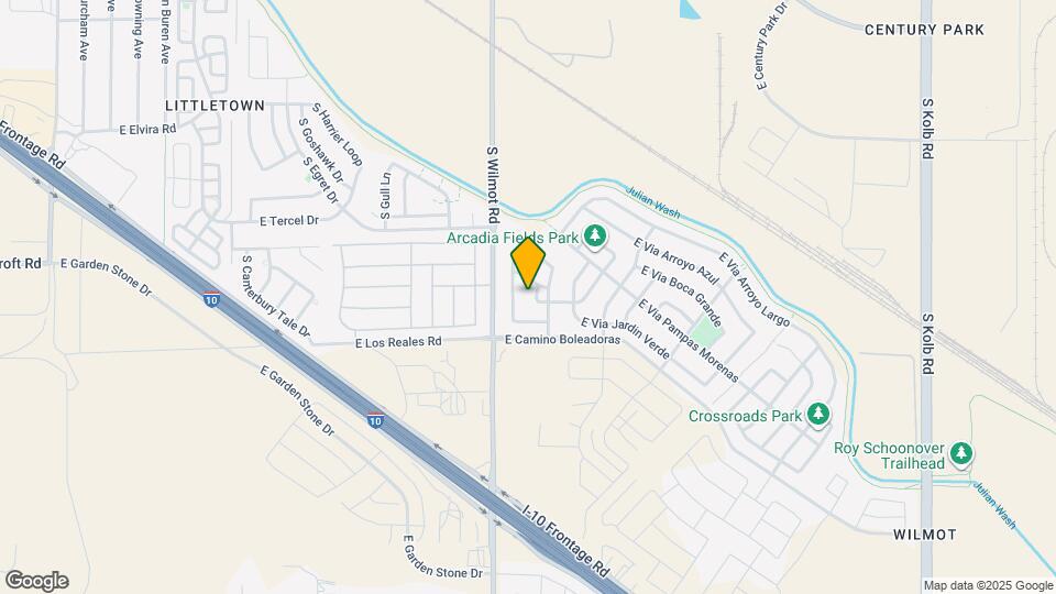 7295 S Via Tierra Mesa Map and Location Details