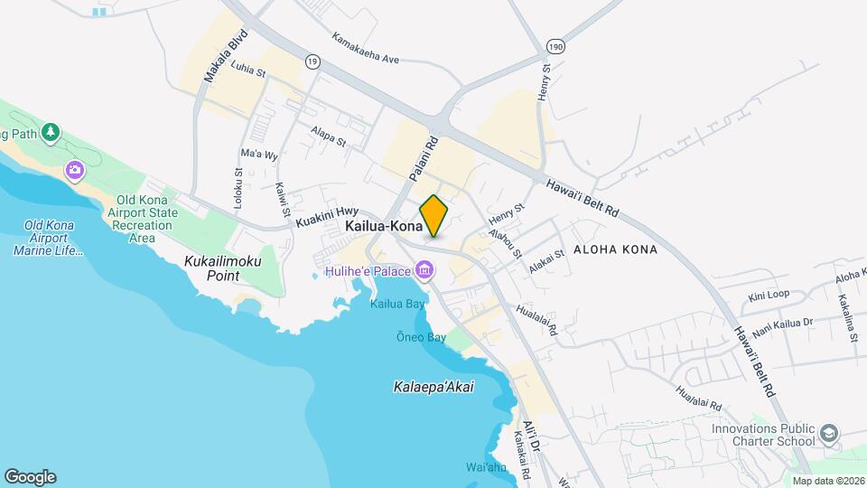 75-5675 Kuakini Hwy, Unit Kalanikai Mapa y Detalles de la Ubicación