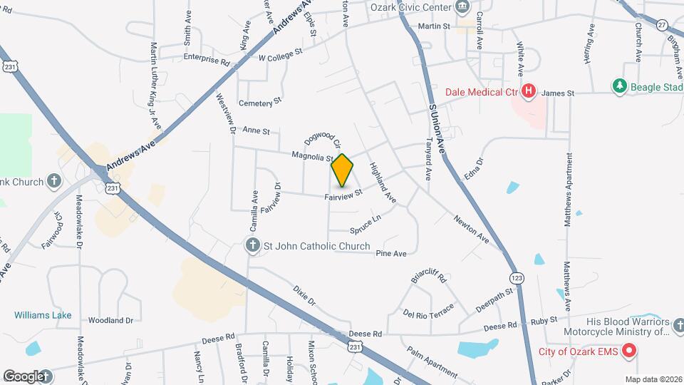 342 Fairview St Map and Location Details