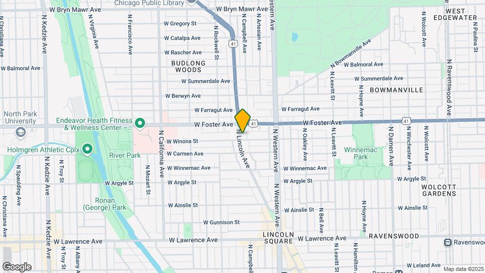 5137 N Lincoln Ave Map and Location Details