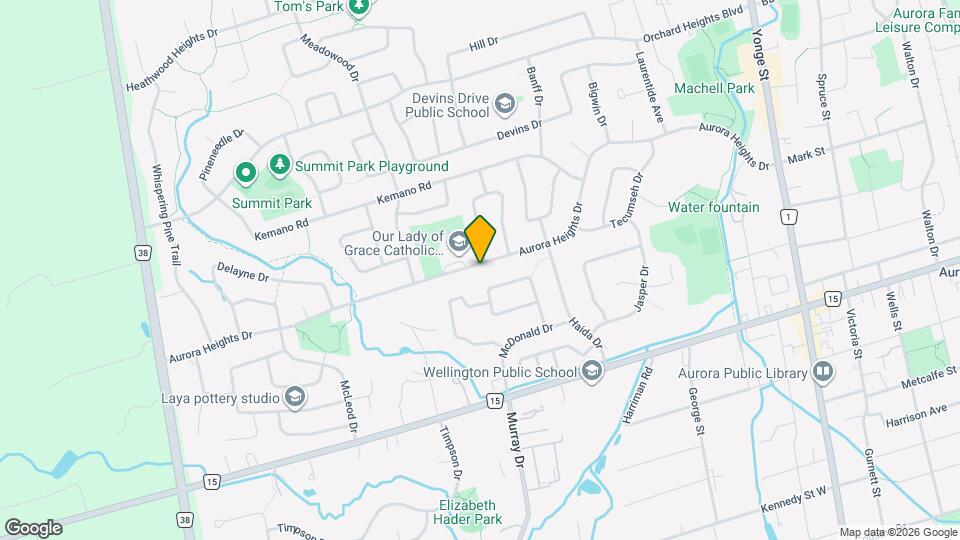 105 Aurora Heights Dr Map and Location Details