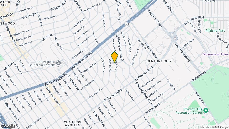 2005 Holmby Ave Map and Location Details