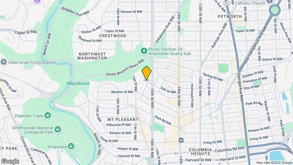 3446 Brown St NW Map and Location Details