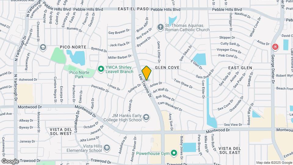 2300 Lee Trevino Dr Map and Location Details